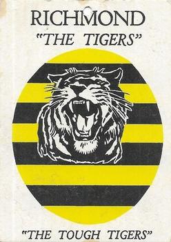 1968 Scanlens VFL Series B - Mascots #NNO Richmond Tigers Mascot Front
